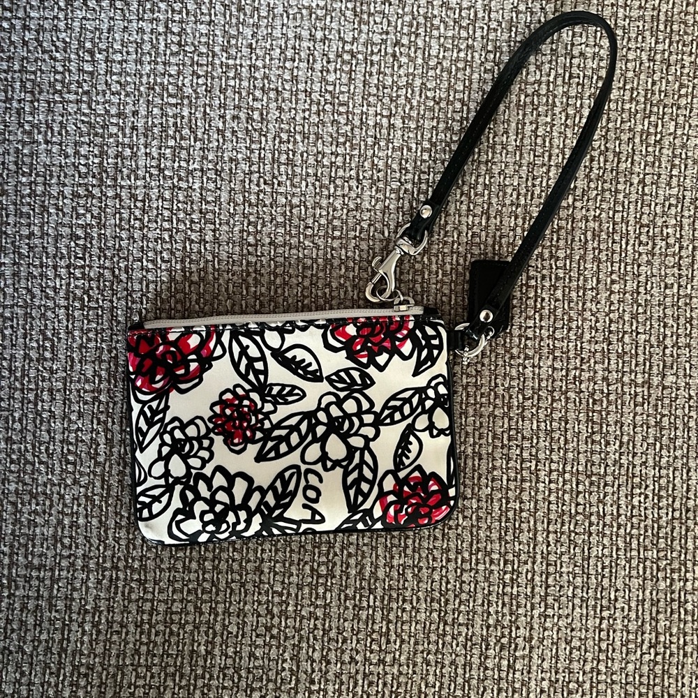 Coach Graffiti Flowers Wristlet - Picture 2 of 11